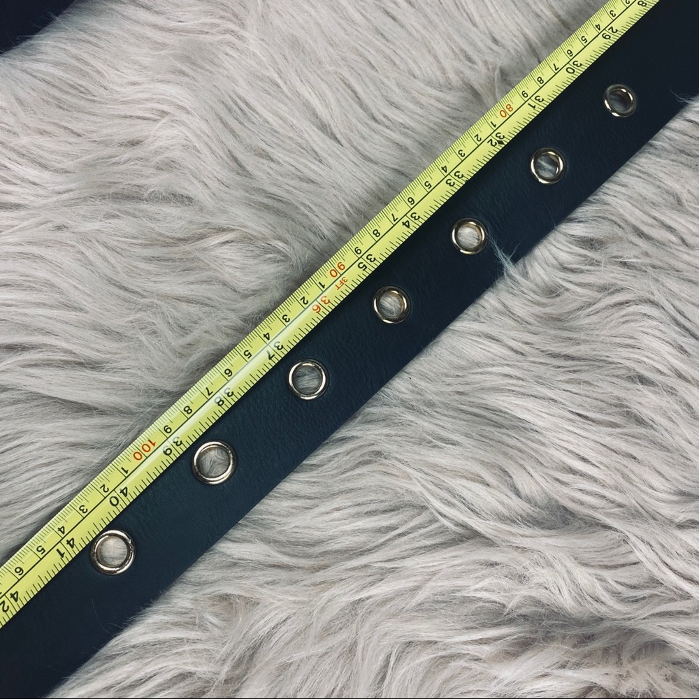 Square Metal Buckle Black  Belt New - Picture 7 of 10